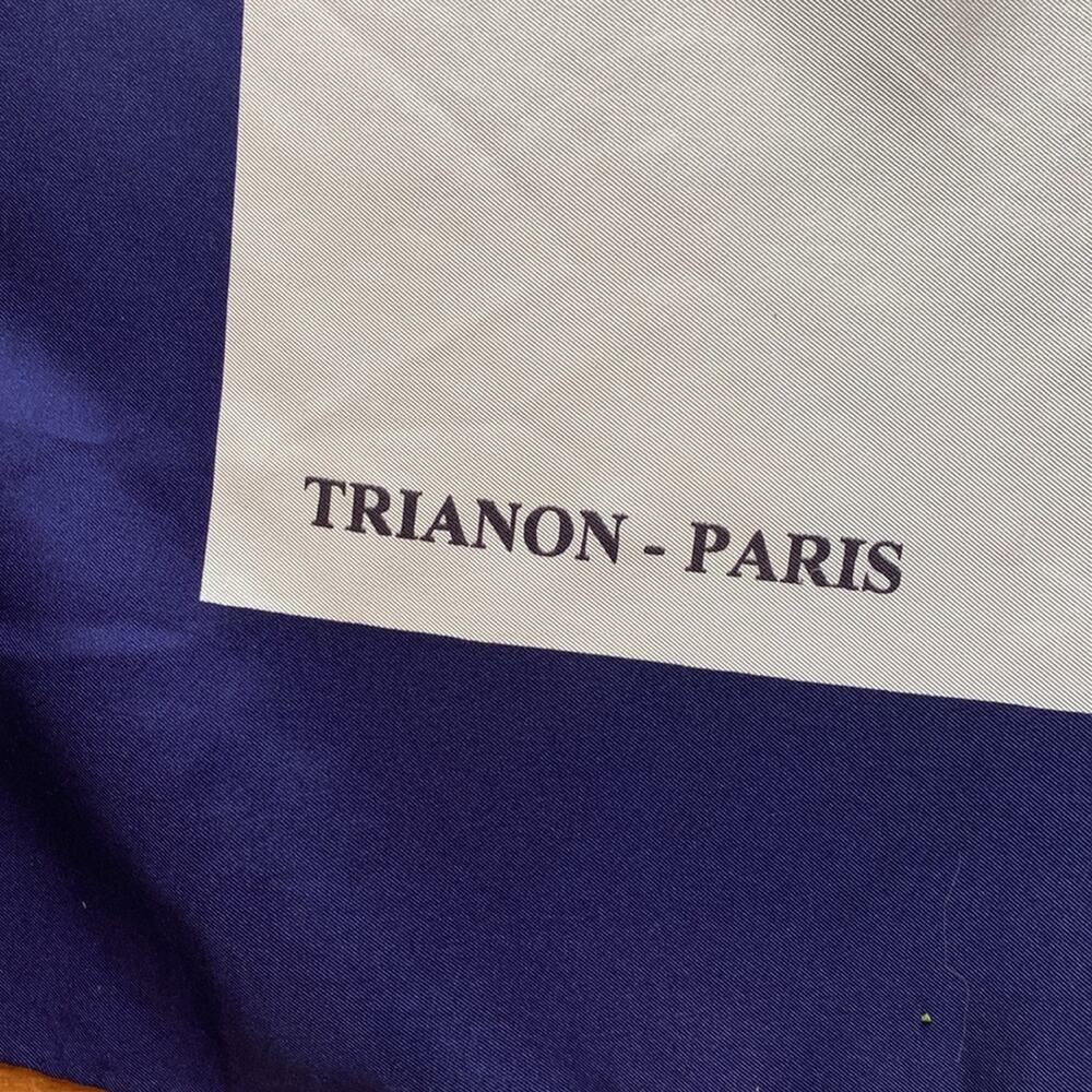 Vintage Trianon Paris square silk scarf - Picture 3 of 5